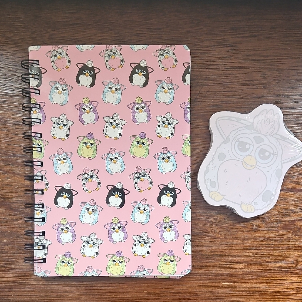 FURBY NOTEBOOK AND STICKY NOTES